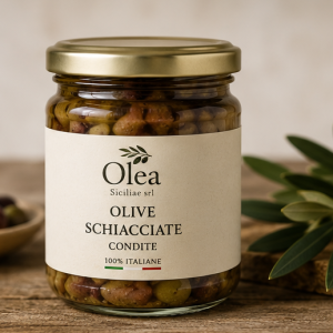 Olive Schiacciate Condite 300g